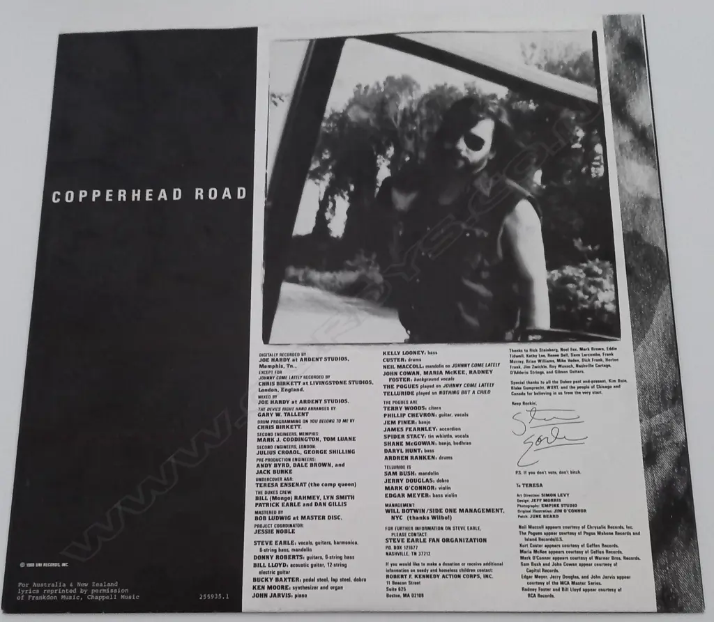 Steve Earle, Copperhead Road Image 1++
